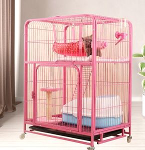 2 katmanlı kapalı kedi kafesi DIY kedi sandık kedi kulübesi - Product Image 4