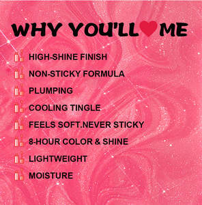 Rouge à lèvres longue tenue, waterproof, effet brillant, transparent, nude, pailleté, formule végane personnalisée MLM, tubes de gloss uniques. - Product Image 5