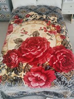 Couverture Raschel en vison gaufré 2 plis, douce et épaisse, style coréen, imprimée, double taille, 4kg-8kg, pour l'hiver, fabriquée en Chine