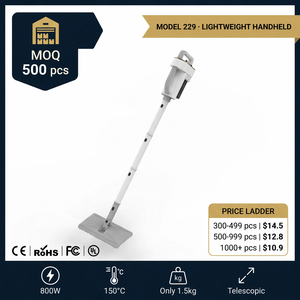 Nettoyeur vapeur adapté aux seniors, vente en gros, léger 1,5 kg, balai vapeur portatif 1600W, protection contre la surchauffe, manche réglable, OEM ODM - Product Image 3
