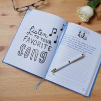 LABON – journal d'inspiration à couverture rigide personnalisé A5, carnet de notes de Motivation hebdomadaire imprimé
