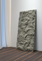 Panel de Pared 3D de Poliuretano Ligero con Diseño de Roca y Piedra, Revestimiento de Pared de Imitación de Piedra PU para Decoración Interior y Exterior