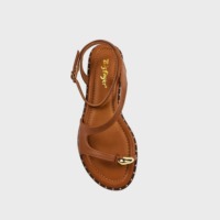 Sandales plates décontractées légères à bout ouvert et à lanières fines, style tong, pour femmes et jeunes femmes