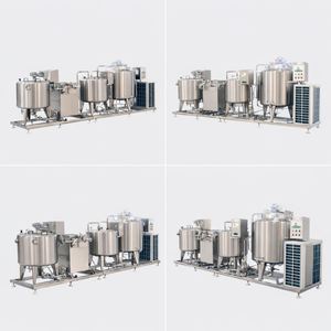 Ligne de production automatique de lait, de yaourt et de fromage personnalisée Ace Factory avec moteur et pompe, haute capacité, en acier inoxydable - Product Image 1