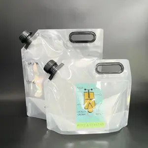 1 галлон мешок для напитков с носиком портативный контейнер для воды пластиковый пакет для нолика 4 л