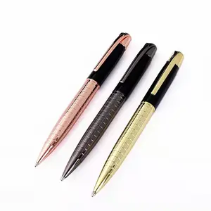 Ballpoint Pens Medium Ball Point 1.0mm Smooth Writing Grip Metal Retractable Executive Business Office Fancy Gift