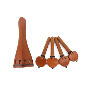 Pièces <span class=keywords><strong>de</strong></span> <span class=keywords><strong>violon</strong></span> en bois <span class=keywords><strong>de</strong></span> jujube 4/4 3/4 1/2 1/4 1/8, accessoires <span class=keywords><strong>de</strong></span> <span class=keywords><strong>violon</strong></span> avec incrustation <span class=keywords><strong>de</strong></span> nacre, mentonnière, chevalet, cheville et bouton <span class=keywords><strong>de</strong></span> queue - Product Image 6