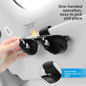 Soporte para guardar gafas <span class=keywords><strong>de</strong></span> sol y gafas <span class=keywords><strong>de</strong></span> coche, material ABS cuadrado para Maserati Ghibli Levante, etc. Autos <span class=keywords><strong>de</strong></span> Lujo <span class=keywords><strong>de</strong></span> Cuatro Puertas - Product Image 2
