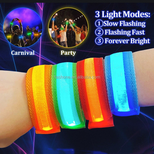 Gelang Pernikahan LED Logo Kustom, Gelang Nilon Menyala untuk Hadiah Promosi Pesta - Product Image 6