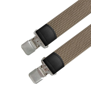 Tirantes Elásticos para Hombre, de Alta Calidad, Ajustables, en Forma de X, con Diseño de Grano de Maíz, 3.8 cm de Ancho, 4 Clips - Product Image 4