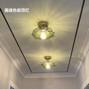 Lámpara Colgante de Cristal Vintage Francesa de Latón para Dormitorio, Vestíbulo, Comedor, Bar, Lámpara Colgante de Vidrio Elegante, Dropshipping Shopify - Product Image 4