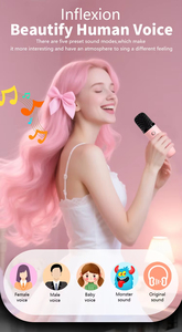 Altoparlante Karaoke Portatile con 2 Microfoni Wireless, Qualità Audio HD, Supporto TF/AUX, Perfetto per Bambini e Adulti, Divertimento all'Aperto e Feste in Casa - Product Image 4