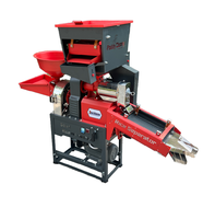 Décortiqueuse de riz à tambour rotatif, machine de nettoyage et de broyage automatique de céréales, moulin à riz, maïs et grains, moteur 3HP, 200kg/h