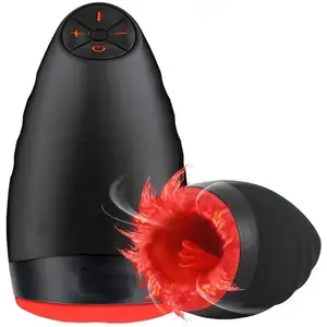 GF riscaldamento automatico reale succhiare orale giocattoli del sesso Vagina figa reale masturbatore maschile per giocattoli erotici vibratore uomo