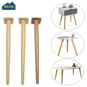 <b>Wood</b> <b>Table</b> Legs Modern Bedside Shaped Slab Custom Oak Tapered <b>Solid</b> <b>Round</b> Side TV Stand <b>Dining</b> Coffee Furniture Wooden Sofa Legs - Product Image 1