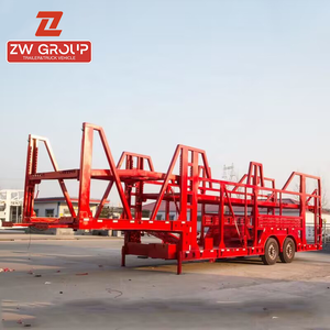 Đôi boong 2 trục 3-trục thép <span class=keywords><strong>5</strong></span>/8 Xe tàu sân bay Trailer bán với 45-55 tấn Tải trọng tùy chỉnh kích thước để bán - Product Image 4