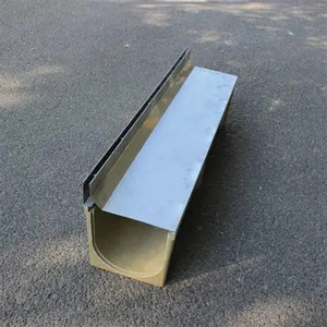 Système de canaux de drainage droits, fosses de drainage des eaux pluviales, canaux de drainage en béton préfabriqué pour allées/ béton/ terrasses en pavés - Product Image 3