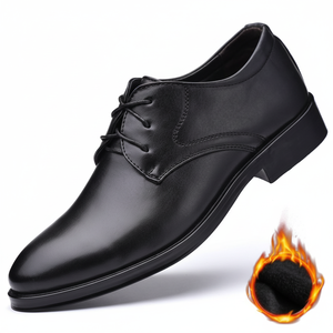 Scarpe da uomo classiche mocassini in pelliccia a 2 colori con abito e stile Oxford - Product Image 1