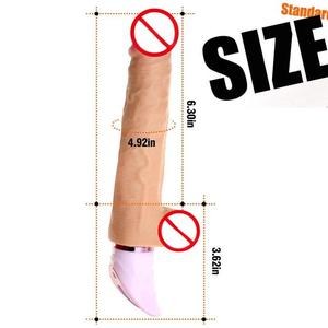 Realistici prodotti per adulti vibratore oscillante telescopico Dildo giocattoli sessuali per auto-piacere delle donne e massaggio di coppia - Product Image 5