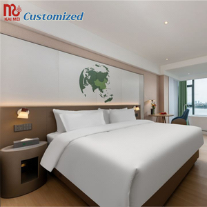 Foshan Factory fabrica juego de muebles de dormitorio y cama doble de diseño moderno personalizado para cadenas de hoteles hecho en China - Product Image 1