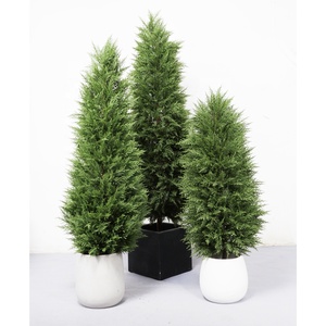 Plantas Artificiales de Thuja, Cono de Junco, <span class=keywords><strong>Pino</strong></span> Falso, Cedro, Ciprés, Boj, Topiario, Planta Artificial para Decoración de Exteriores - Product Image 1
