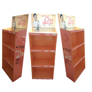 カスタムメイド段ボールディスプレイスタンドカラーPOS寝具ディスプレイトレードショー紙スタンドディスプレイ - Product Image 1
