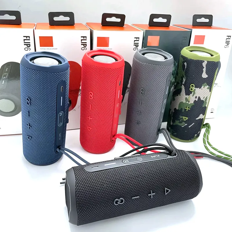 Altavoz Bluetooth Flip6, altavoz multifunción para exteriores, portátil, impermeable, Subwoofer, inalámbrico, malla para el hogar, altavoz Dual