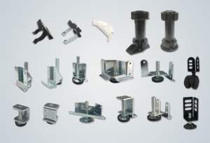 Verstellbare Möbelbeine aus Metall, Schwerlast-Schrankbeine, L-förmige, einstellbare Schrankbeine zum Einklopfen mit Höhenverstellung - Product Image 3