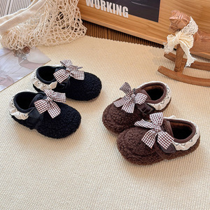 Bottes d'hiver chaudes doublées de polaire pour bébés filles, bottes de neige à semelle souple pour enfants - Product Image 6