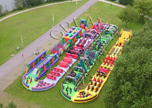 Parcours d'obstacles gonflable extérieur Crazy 5K <span class=keywords><strong>Sprint</strong></span> pour adultes, parcours d'obstacles gonflable Insane 5Km - Product Image 3