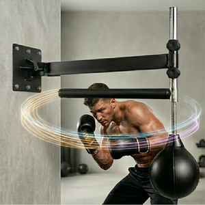 Barre <span class=keywords><strong>de</strong></span> rotation murale pour entraînement MMA, équipement d'agilité avec balle <span class=keywords><strong>de</strong></span> vitesse réflexe, station d'entraînement <span class=keywords><strong>de</strong></span> boxe, matériel <span class=keywords><strong>de</strong></span> gym, vente en gros usine - Product Image 5