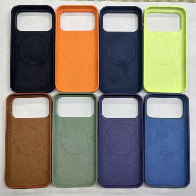 Premium Liquid Silicone Magnetic Phone Case for iPhone 17 16 15 14 13 12 Pro Max 16E Shockproof Soft Microfiber Interior Shell