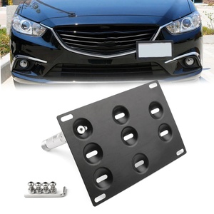 thumbnail image 2 of Trailer License Plate Holder Universal Adhesive Front License Plate Mount - No Drill Installation With Swivel Bolt Adhesive Front License Plate Mount No Drill Universal 2 of 12