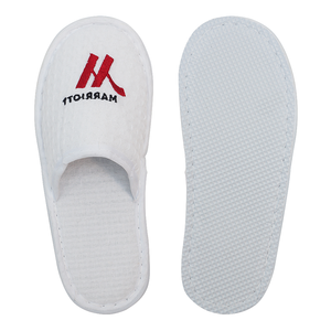 Pantuflas de Hotel de Lujo Tipo Waffle <span class=keywords><strong>MARRIOTT</strong></span> al por Mayor con Logotipo, Pantuflas Desechables para Hoteles de 5 Estrellas - Product Image 6