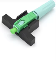 Conector rápido de fibra óptica Tipo de tornillo SC/APC SC/UPC Conector rápido para Terminación de campo de cable de caída FTTH