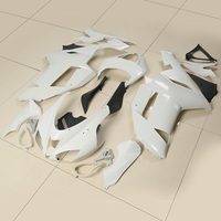 Kit de Carenado de Plástico ABS XINMATUO para Kawasaki Ninja ZX6R 2007-2008 ZX 6R, Piezas de Motocicleta sin Pintar XF-4074-W
