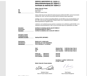 โอทู ออปโตแคป BT02T 30018857(สำหรับอินโปร 6860i) เซ็นเซอร์ดิจิตอล DO สำหรับการบำบัดน้ำหล่อเย็น ความแม่นยำ 0.1 - Product Image 3