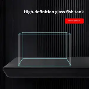 Aquarium domestique compact en verre carré 25W 1L, écologique, pour poissons rouges, tortues et plantes aquatiques, idéal pour le salon - Product Image 2