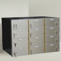 Hochwertiger Safe aus Edelstahl mit Schlüssels chloss Bank Vault Locker für sichere Aufbewahrung