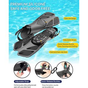 Premium vista panoramica Dry Top per lo Snorkeling per adulti Anti-appannamento Anti-perdite in Silicone maschera subacquea Set per Snorkeling 4-in-1 per gli uomini - Product Image 5