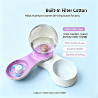 Distributeur automatique d'eau et de nourriture pour animaux de compagnie 2-en-1 – Gamelle pour chien et chat – Station d'alimentation pour animaux – Grande capacité – Vente en gros