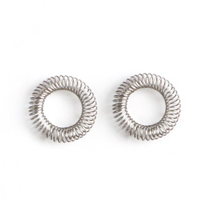 Resorte en espiral inclinado de cobre berilio y acero inoxidable, conductivo de alto voltaje, con contacto de dedo en forma de O para sellos - Product Image 3