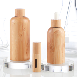 Forma del cilindro della bottiglia del rullo di vetro di bambù 3ml 5ml 5ml 10ml per gli oli essenziali ed il <span class=keywords><strong>profumo</strong></span> - Product Image 6
