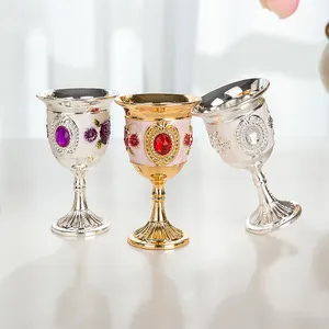 犹太光明节烛台光明节耶路撒冷犹太酒杯玻璃高脚酒杯饮用水玻璃红酒杯婚礼
