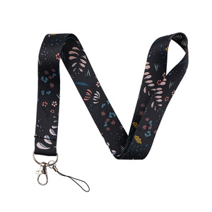 Customizable Nylon Fabric Lanyard with ID Card Holder & Dog Hook Washable