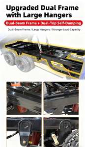 รถดัมพ์บรรทุก 5 ล้อ 2 ที่นั่ง แบบเปิด ใช้เครื่องยนต์เบนซิน ได้รับการรับรองมาตรฐาน EEC/DOT รับน้ำหนักได้มากกว่า 400 กิโลกรัม ระดับ 25 สำหรับใช้ในครัวเรือน - Product Image 5