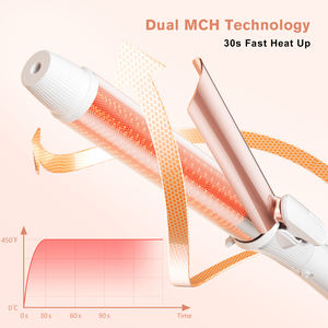 Rizador de Pelo Eléctrico Profesional con Pantalla LCD de Temperatura, Barril de Cerámica Extralargo de 6.2 Pulgadas y Plancha de Rizado de 1.25 Pulgadas - Product Image 3