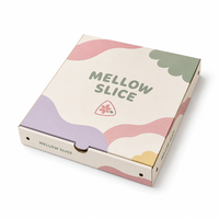 Cajas de Pizza de Cartón Kraft Impresas con Lámina Dorada UV Mate Biodegradable Personalizadas para Comida Rápida para Llevar