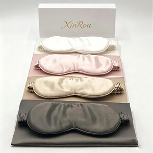 19Mm 100% Mulberry Silk Eye Mask Super Soft Smooth Breathable Anti-Wrinkle Sleeping Blindfold for Travel Night Sleep - Product Image 1