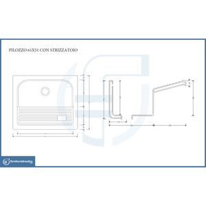 Fregadero de Cerámica de 61x51cm con Escurridor para Lavandería - Product Image 2